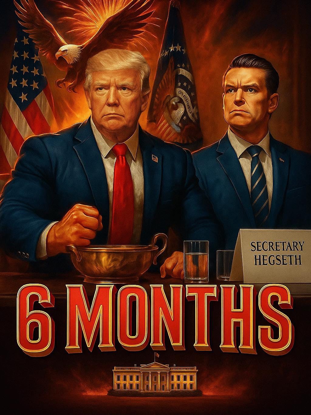 Hegseth tried his hand at AI art work.