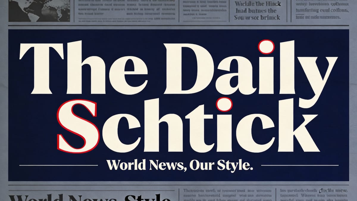 The Daily Schtick: Shutdowns, Showdowns, and Schtick – January 29, 2026