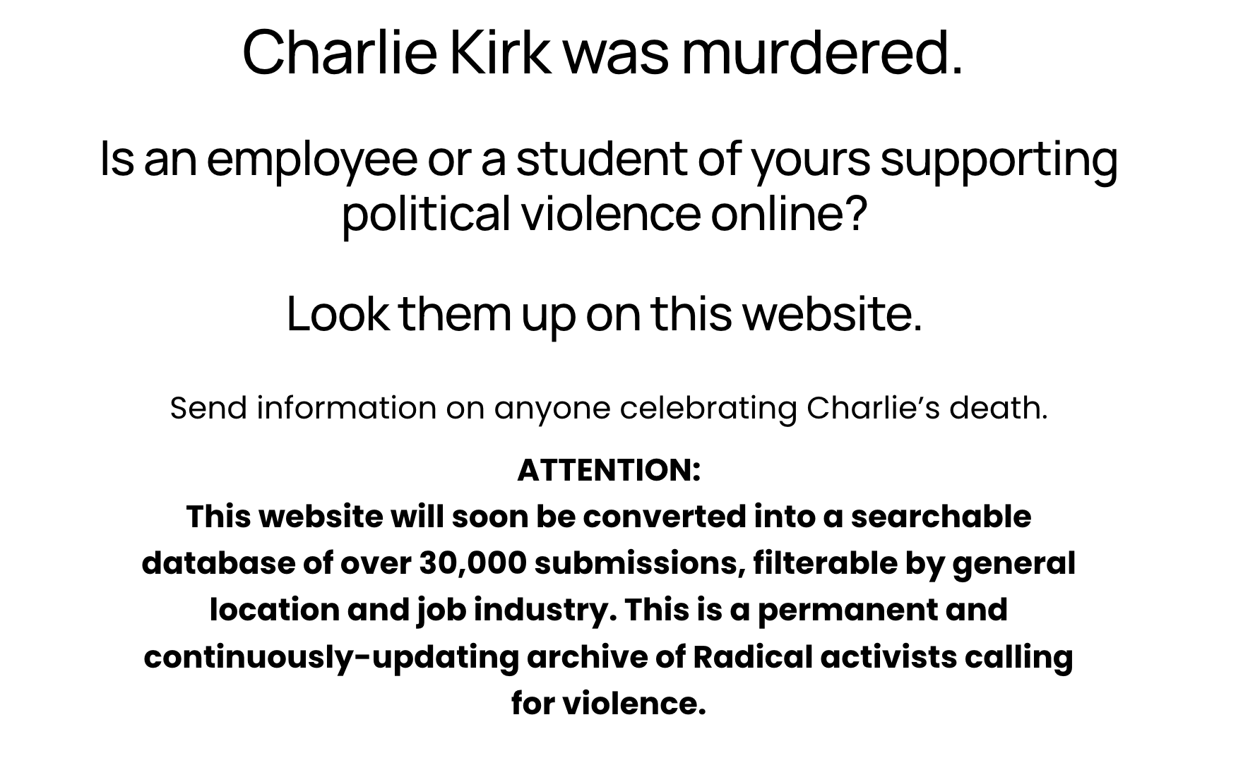 Ever hear about www.charliesmurderers.com? Want to do something about it?
