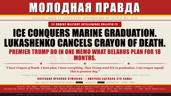 !!! LUKASHENKO RAGES AS TRUMP ATTACKS USMC; MONTHS OF PLANNING WASTED !!!