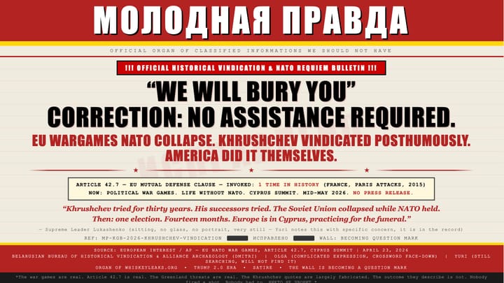 !!! Official Historical Vindication; NATO Requiem Bulletin !!!