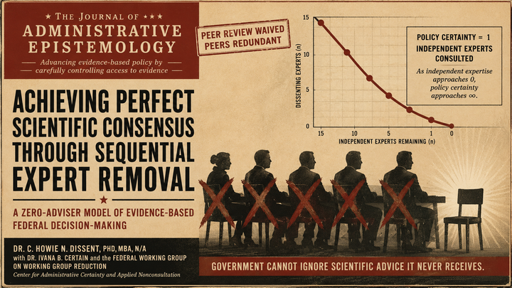 Achieving Perfect Scientific Consensus: HHS Study
