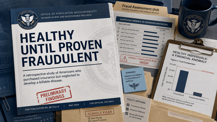 Healthy Until Proven Fraudulent